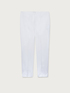 Pantalones rectos de algodón elástico image number 3