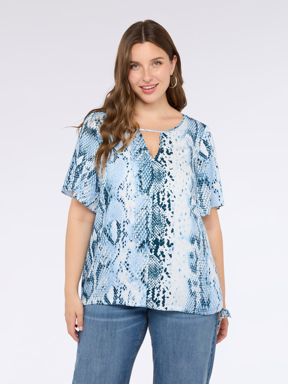 Bluse mit Reptilienmuster