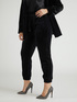 Pantaloni joggers in velluto image number 2