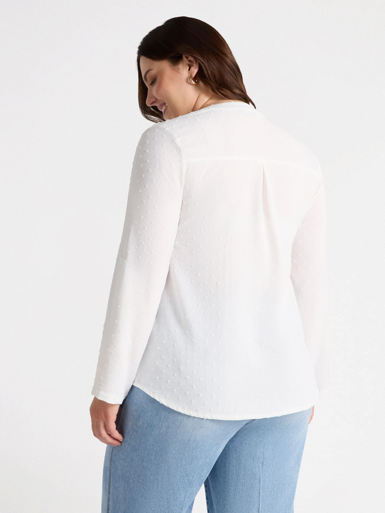 Shirt with V-neck image number 1