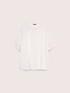 Satin blouse with lace edges image number 4