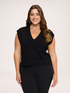 Fine knit V-neck vest image number 0