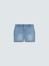 Denim shorts with rhinestone details image number 4