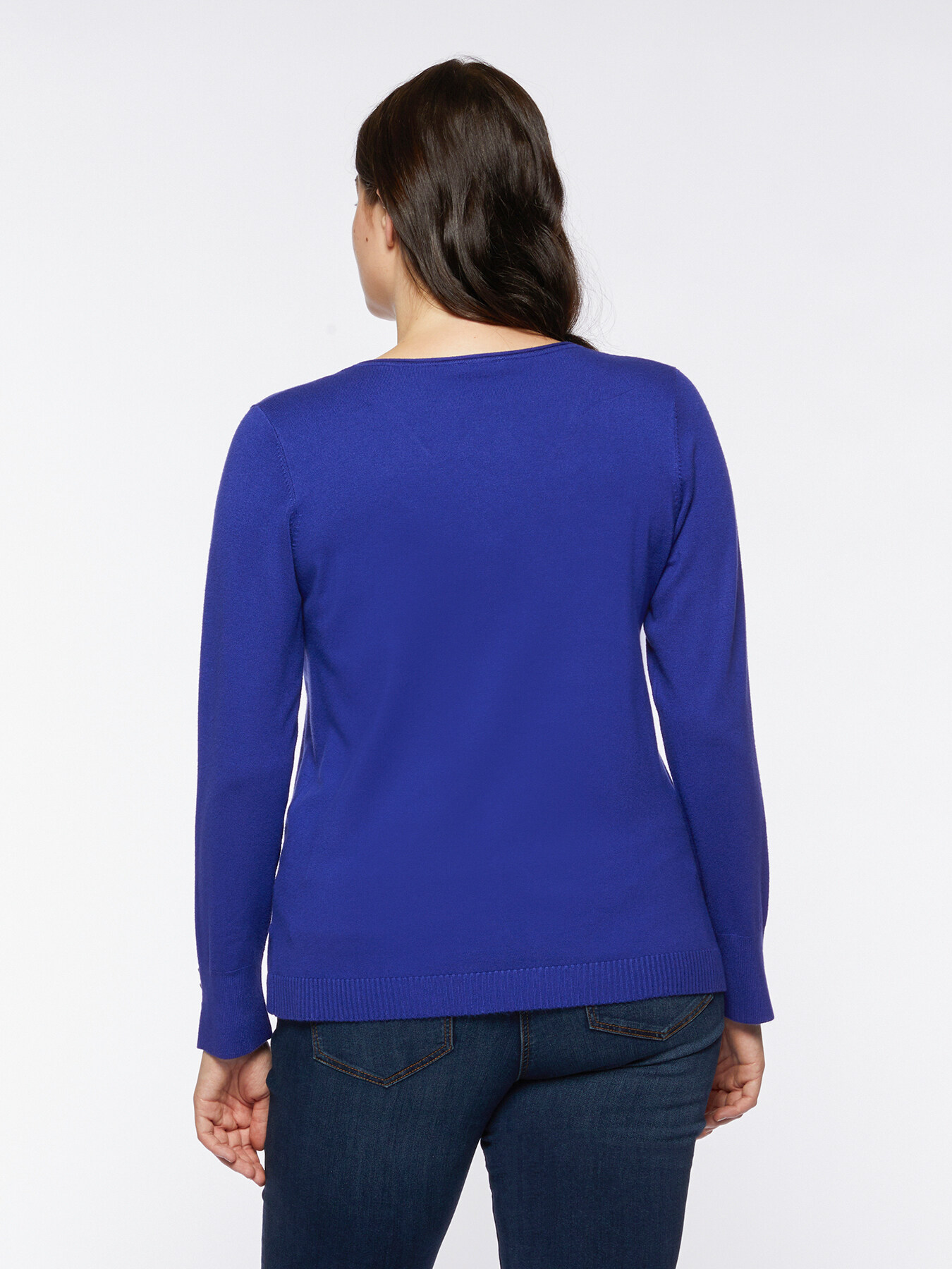 Maglia con scollo a V image number 1