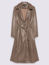 Long trench coat with waist belt image number 5