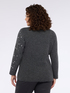 Crew neck sweater with all-over sequins image number 2
