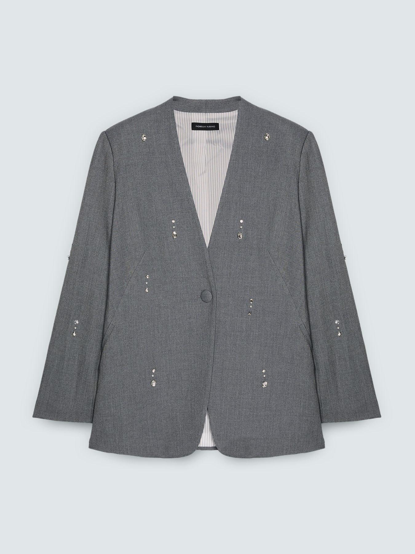 Blazer con detalles brillantes image number 6