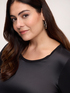 Two-material long-sleeved T-shirt image number 3