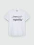 T-shirt avec inscription et broderie image number 4