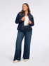 Cardigan avec d&eacute;tails en denim et points lumineux image number 3