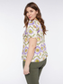 Blouse with scarf print image number 1