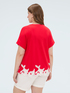 T-Shirt aus Baumwolle mit Blumenstickereien image number 1