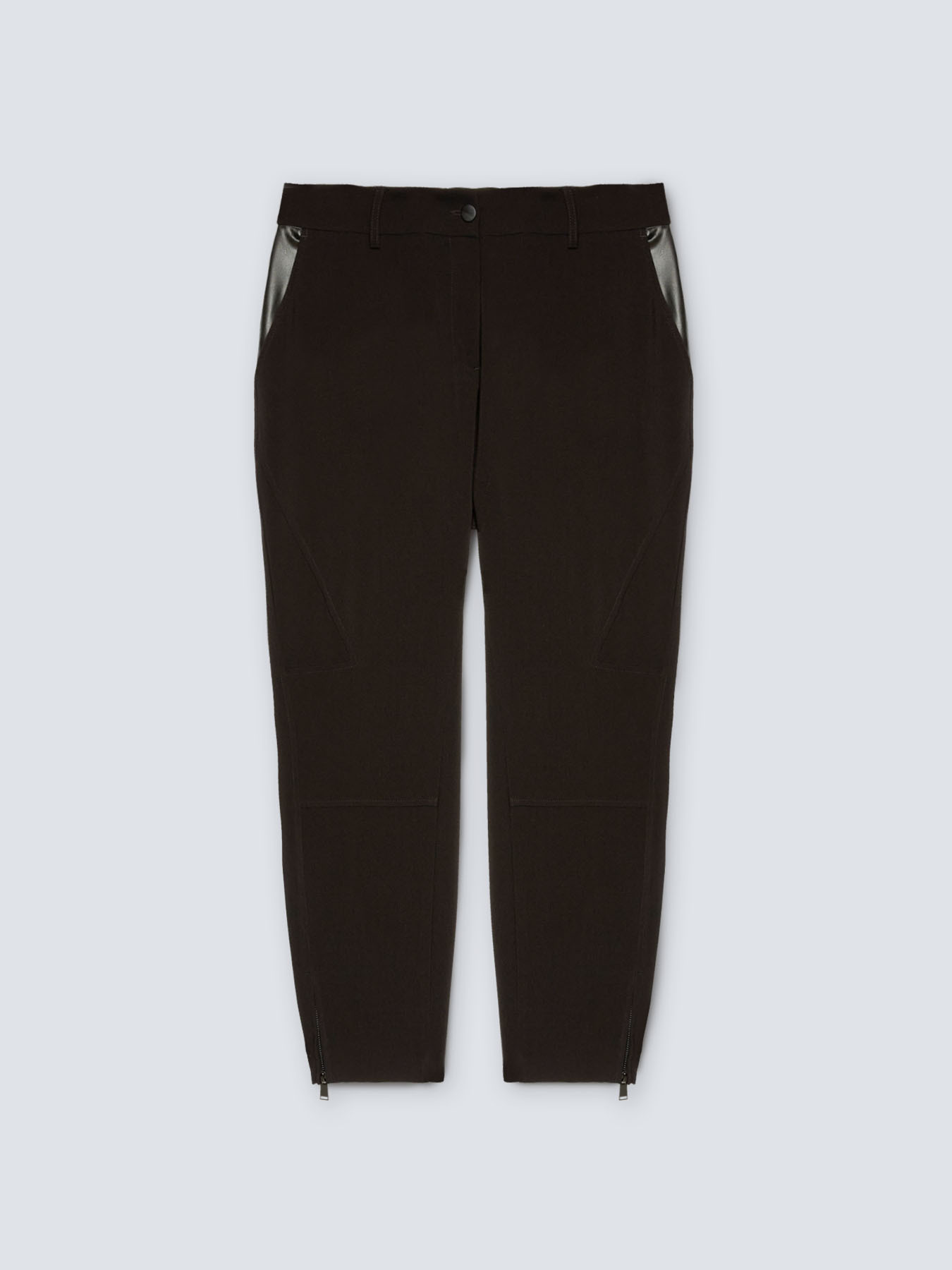 Skinny trousers with zip at hem image number 4