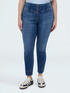 Jeggings in denim con bottoni decorativi image number 2