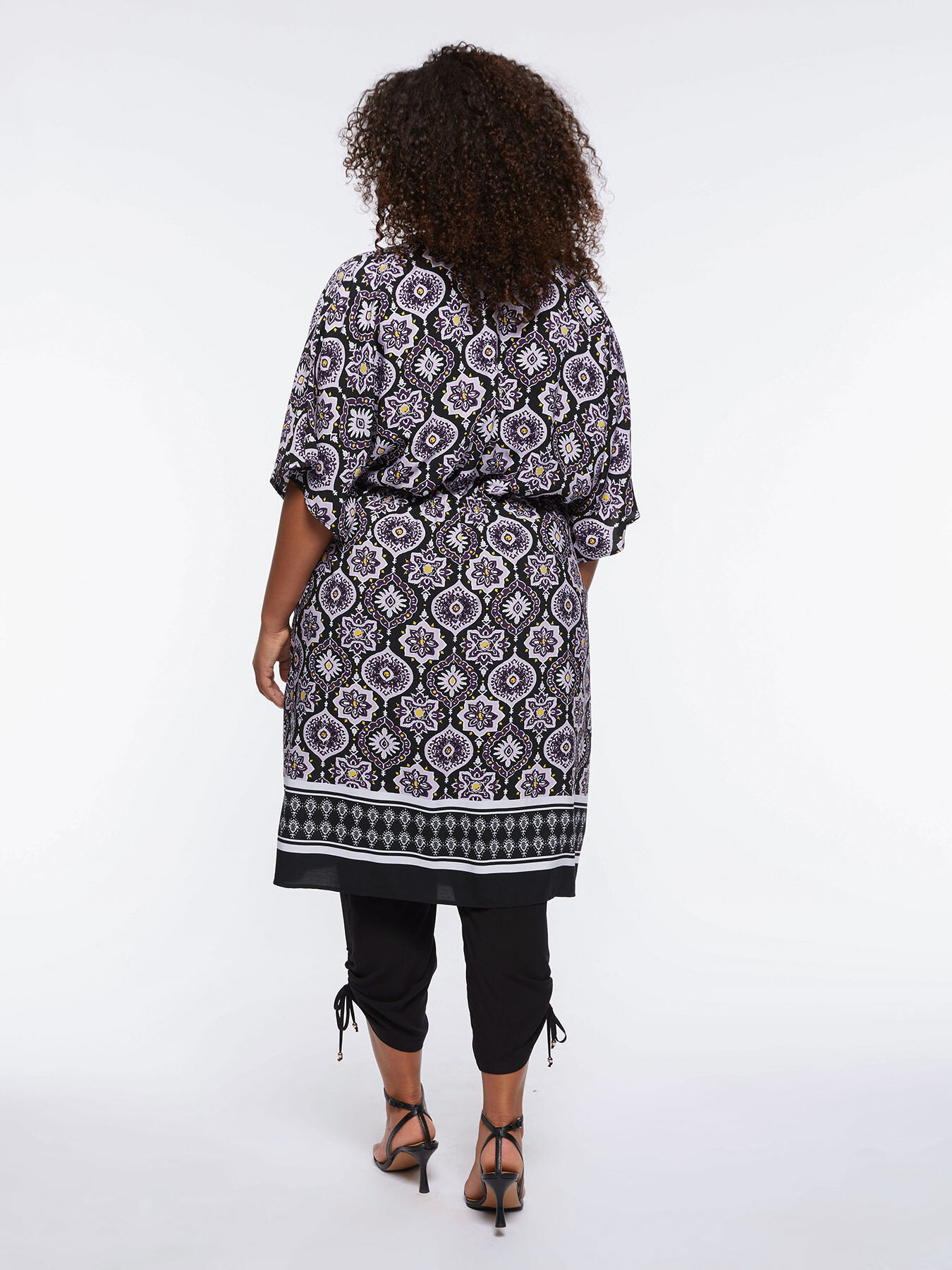 Kaftan aus Viskose mit Majolika-Druck image number 1