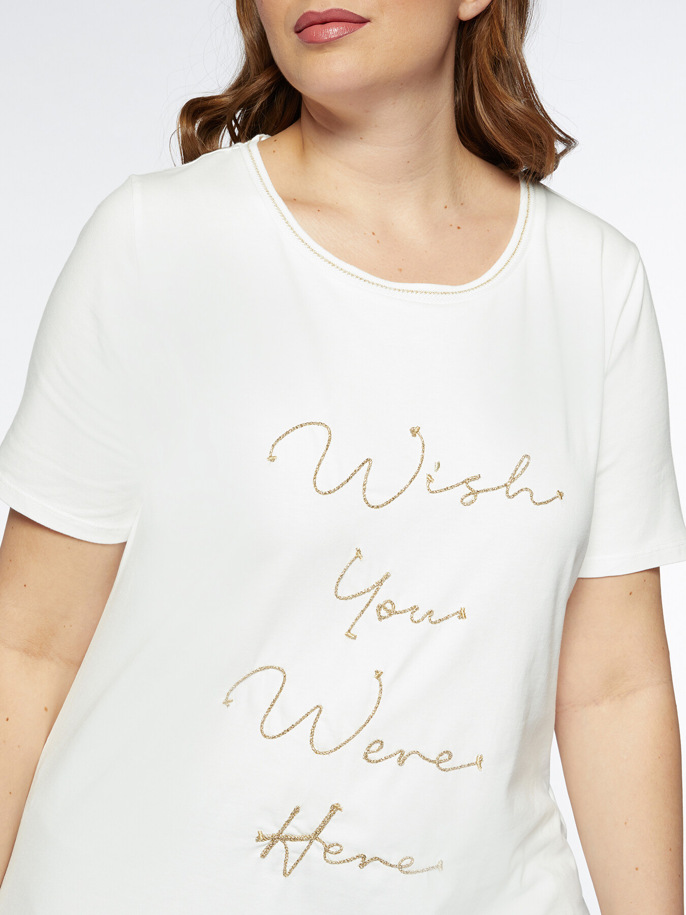T-shirt with golden lettering image number 3
