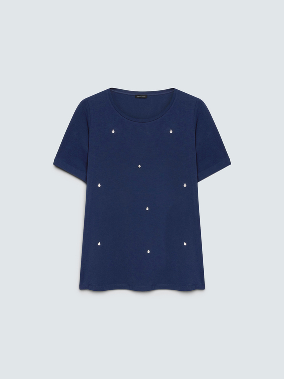 T-Shirt aus Baumwolle mit Charms
