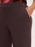 Wide leg trousers in scuba fabric image number 3