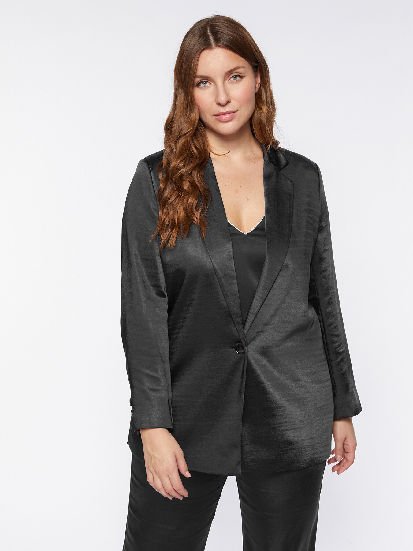 Blazer elegante in raso image number 0