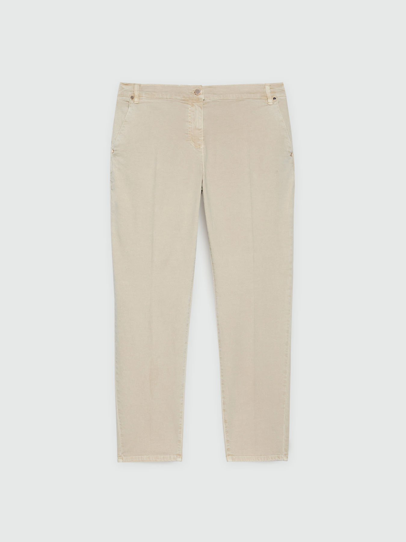Pantaloni chino in cotone stretch image number 4