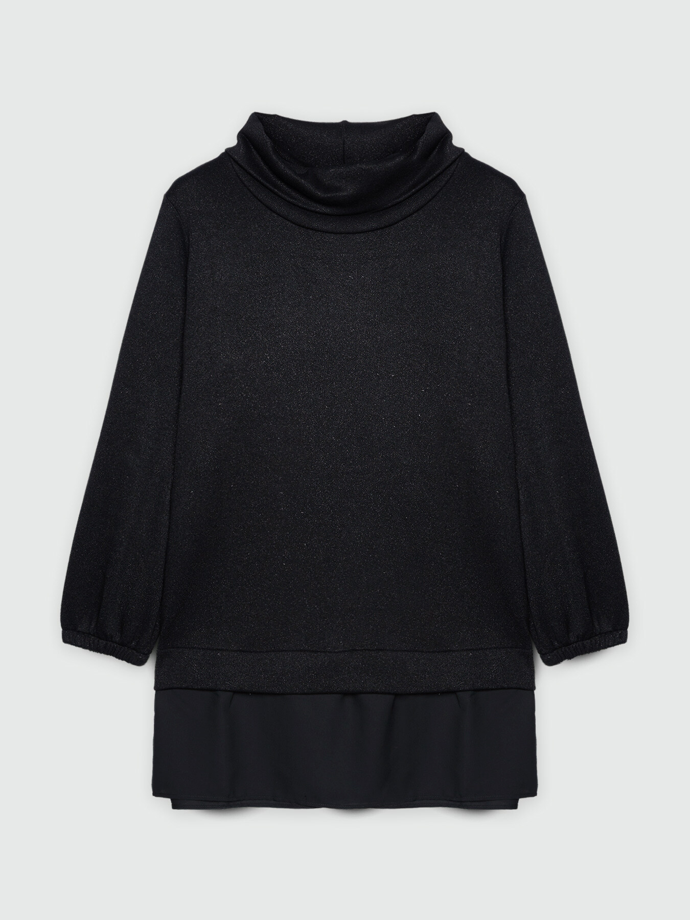 Lurex t-shirt with cowl neck image number 4