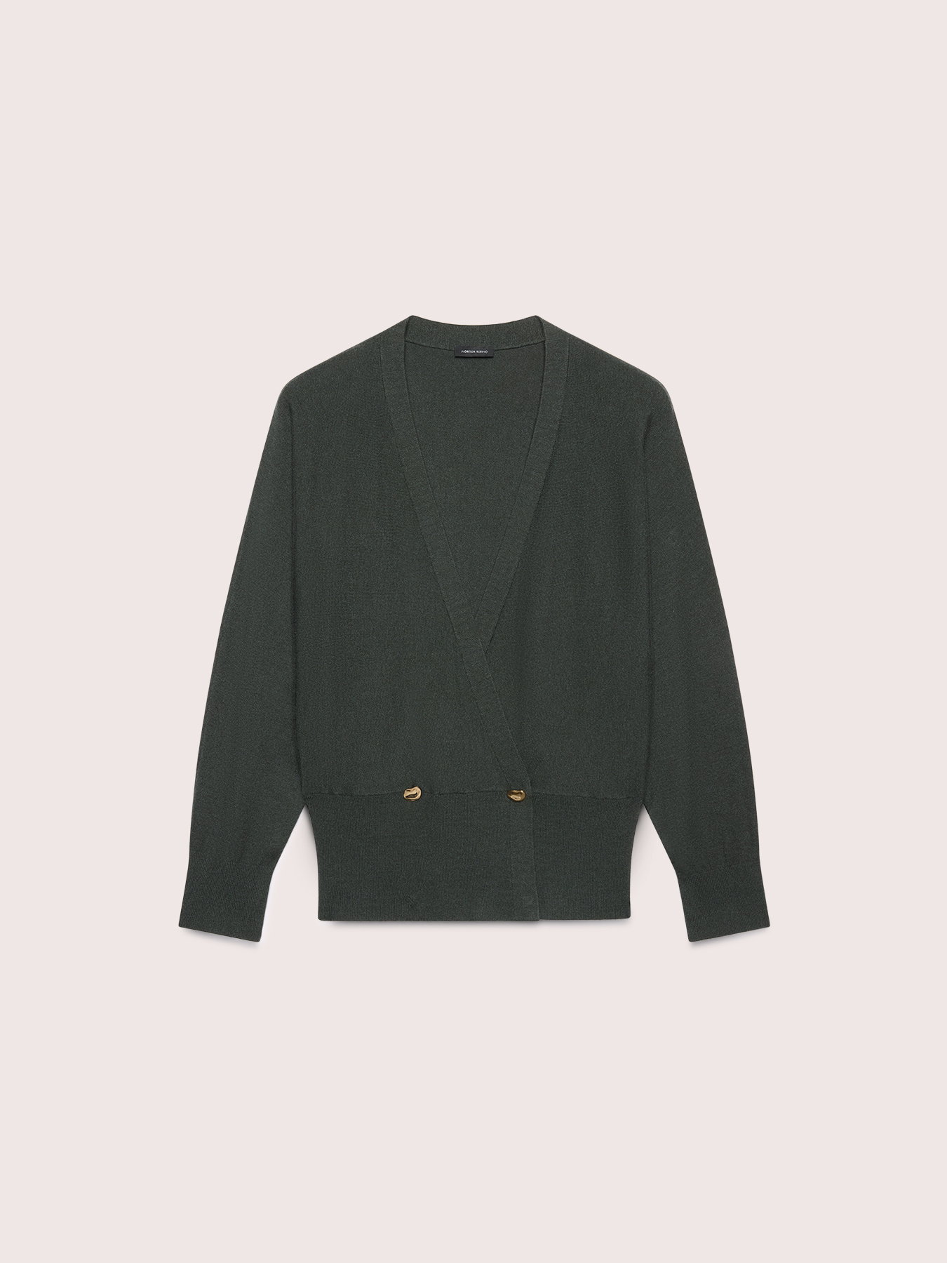 Crossover cardigan with buttons image number 4