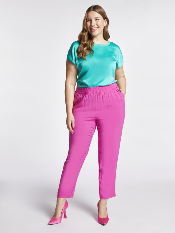 Fiorella Rubino Pantaloni in viscosa con ricamo Donna