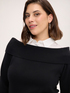 Pull avec insert effet chemise image number 3
