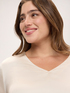 Satin blouse with fringe image number 3