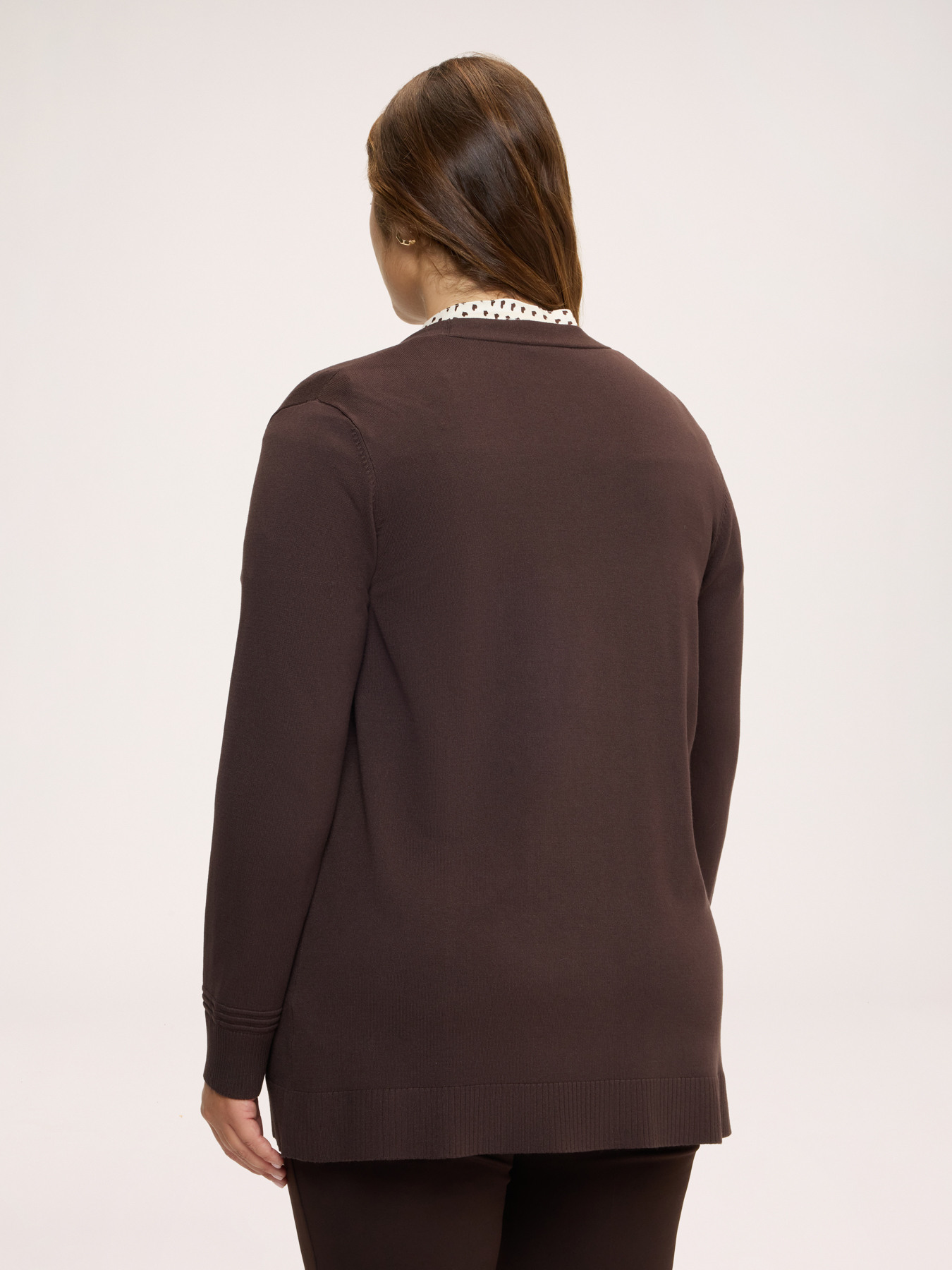 Cardigan en maille fine m&eacute;lange viscose image number 1