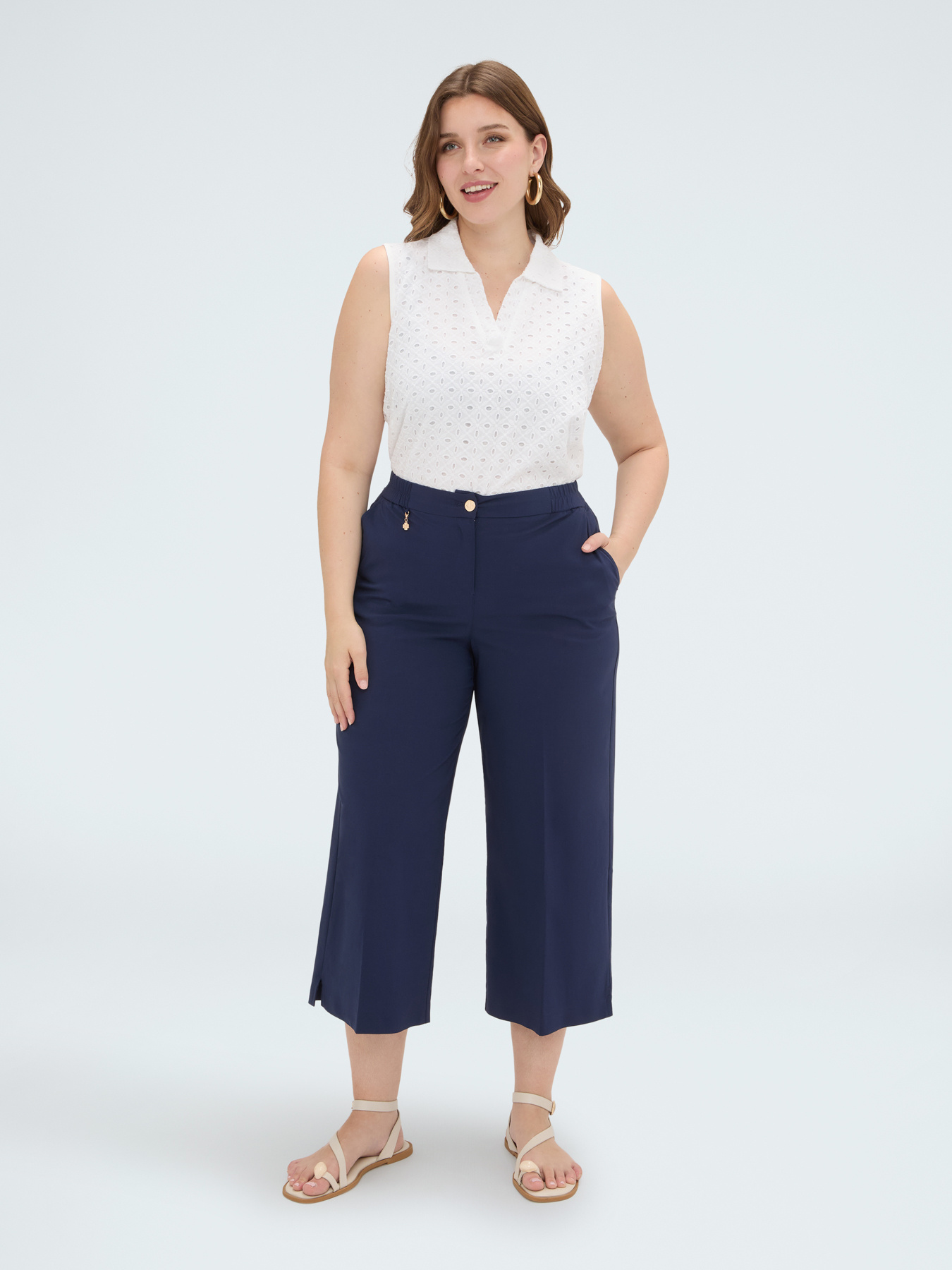 Leichte Cropped-Hose image number 2