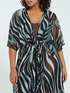 Zebra-Kaftan mit Unterrock image number 3