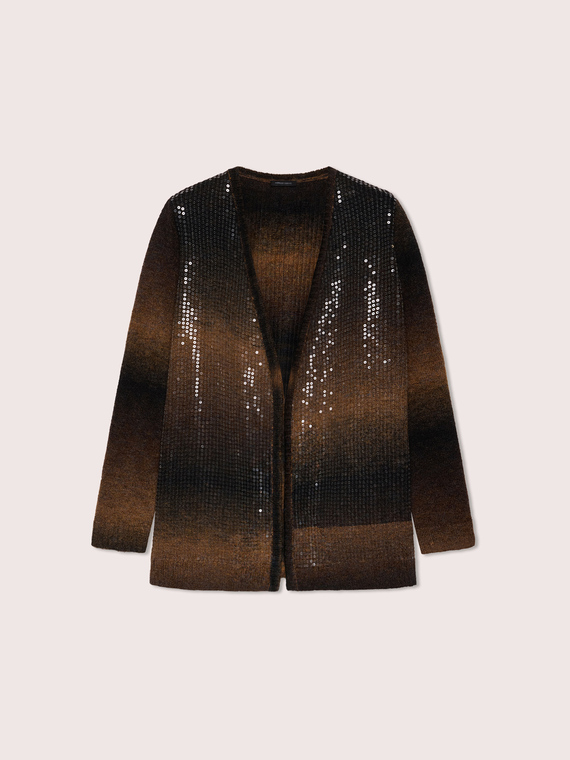 Cardigan mit Pailletten