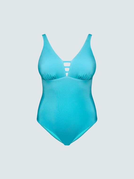 One-piece swimsuit with cut out detail