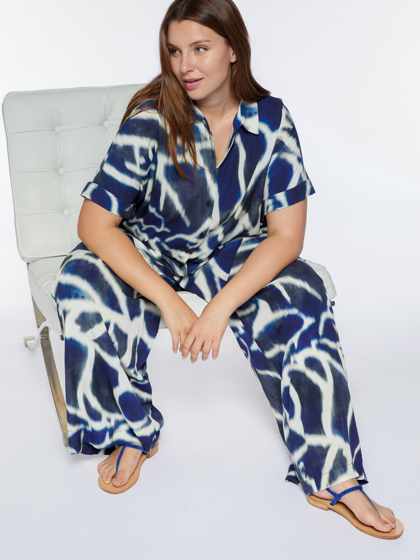 Pantalon large tie dye image number 3