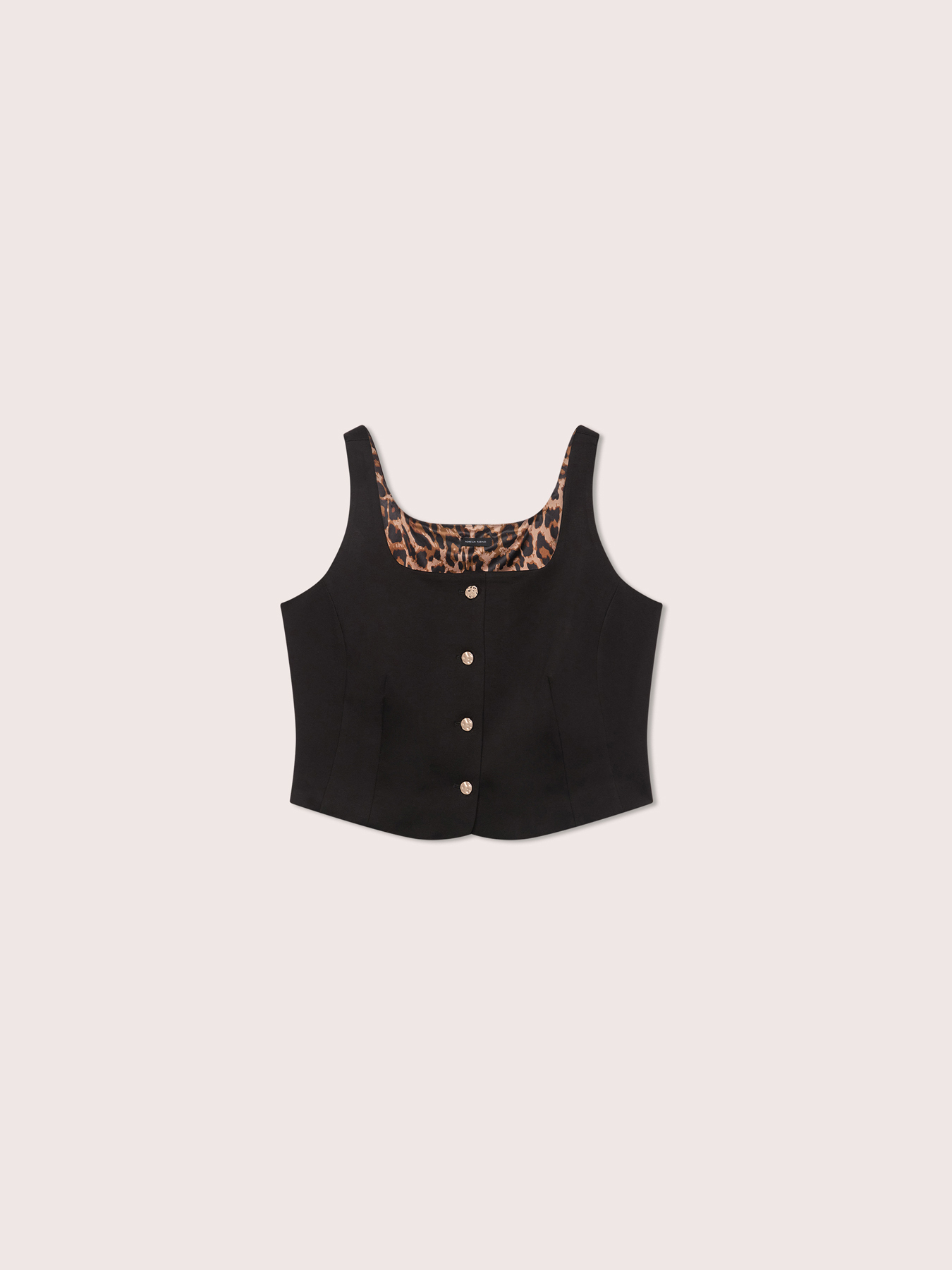Square neckline corset top in Milano stitch image number 5