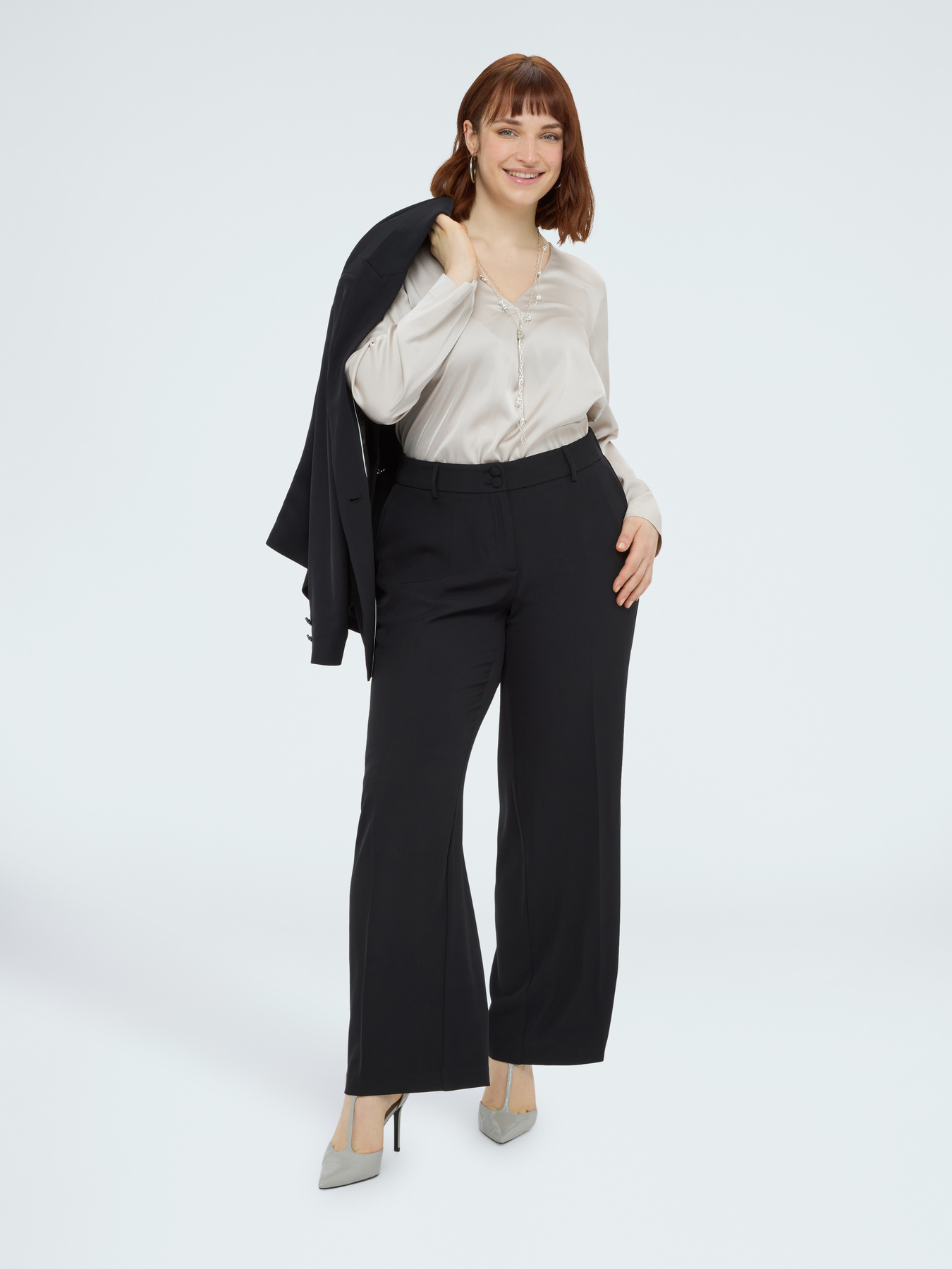 Pantalon Wide Leg en tissu fluide image number 2
