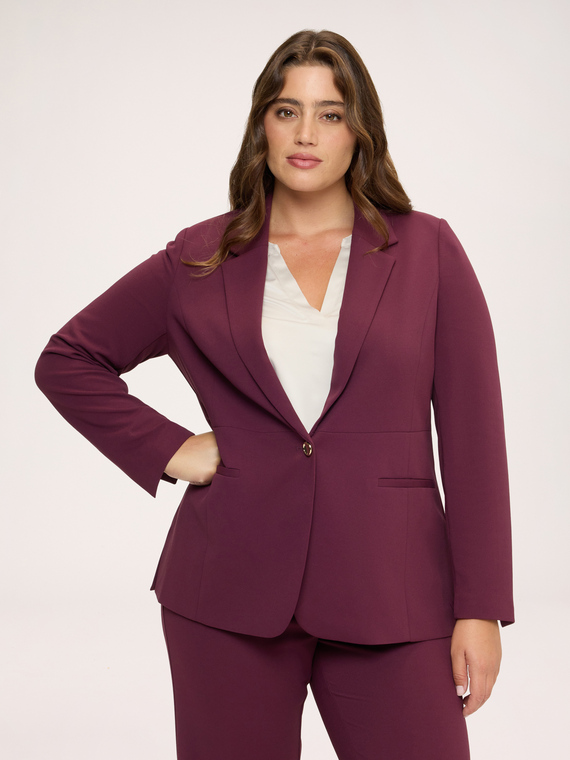 Deconstructed blazer in stretch fabric