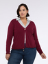 V-neck cardigan with scalloped edges image number 0