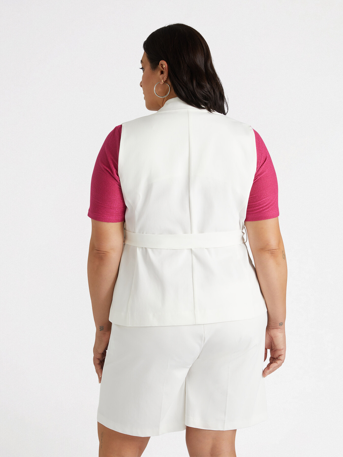 Waistcoat with belt image number 1