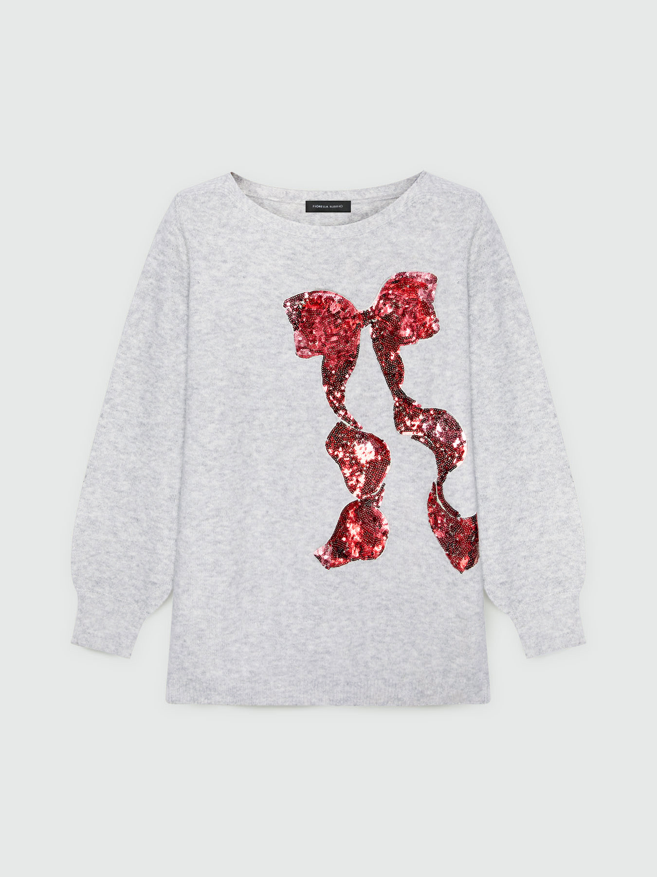 Sweater with embroidered bow image number 4