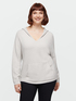 Lurex sweater with hood image number 2