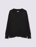 V-neck sweater with buttons on the cuffs image number 4
