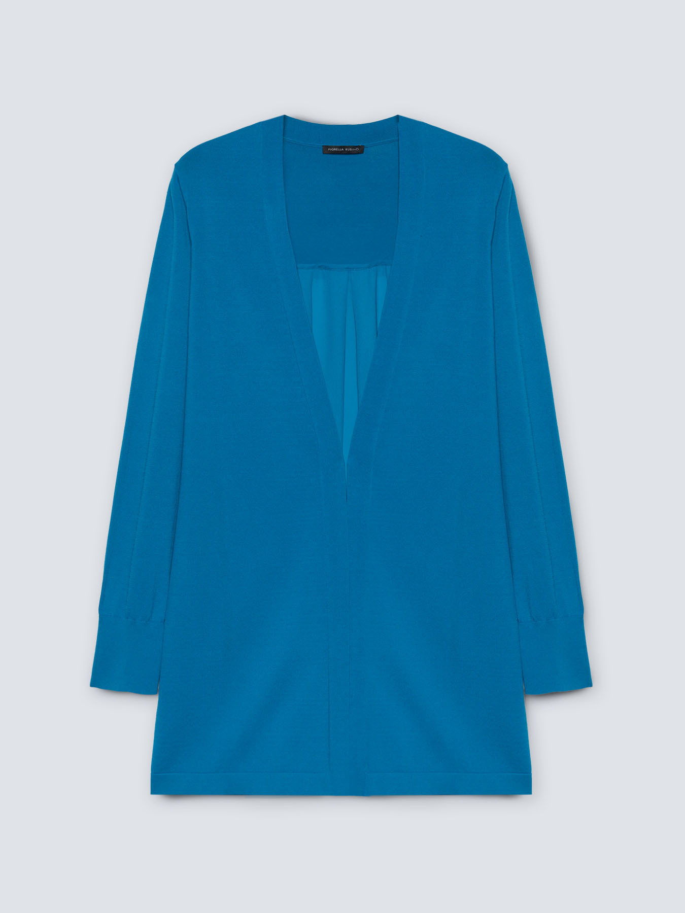 Langer Cardigan mit R&uuml;ckenteil aus Georgette image number 4