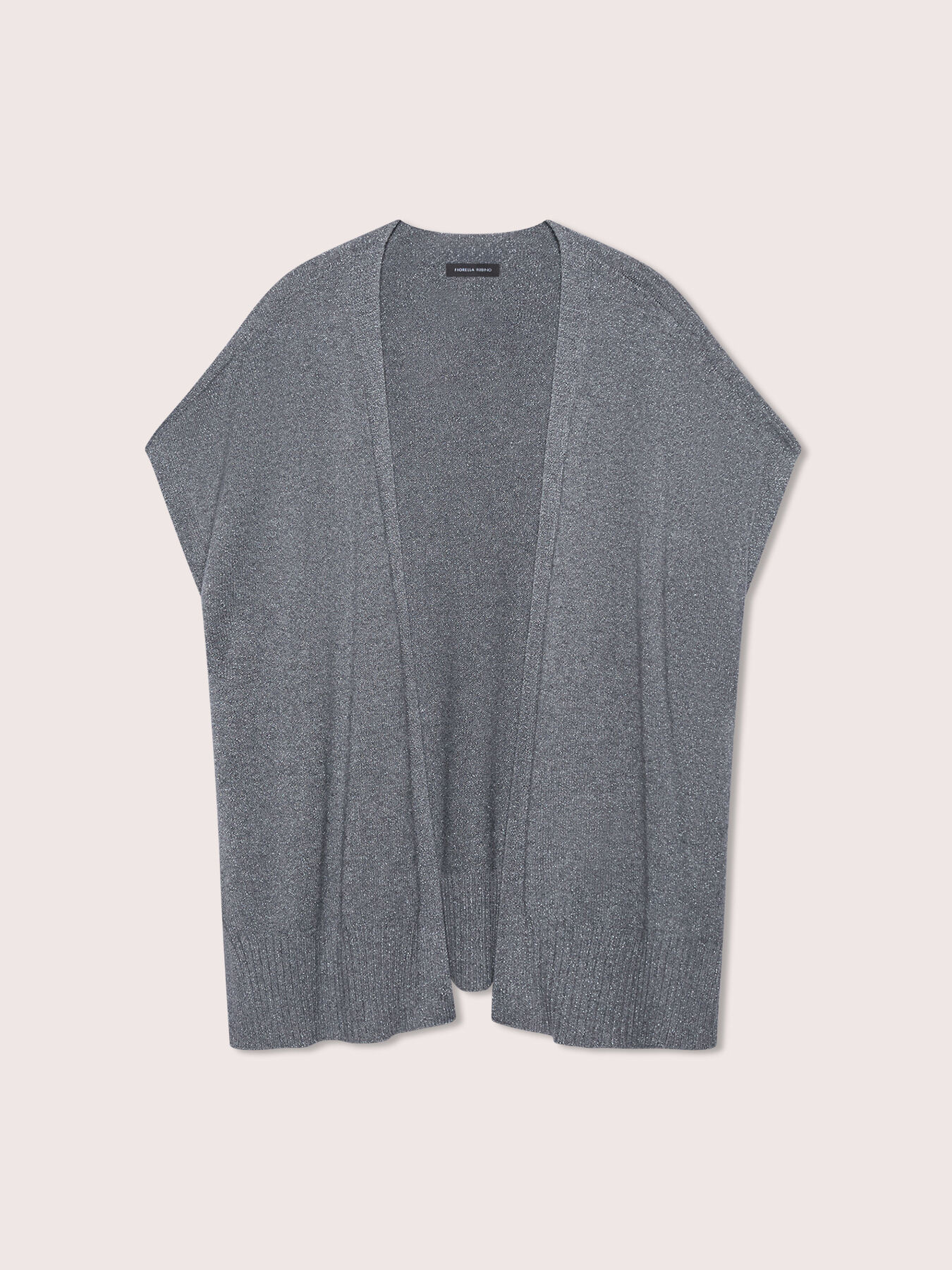 Open vest in viscose blend image number 4