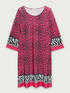 Animal print beachwear dress image number 3