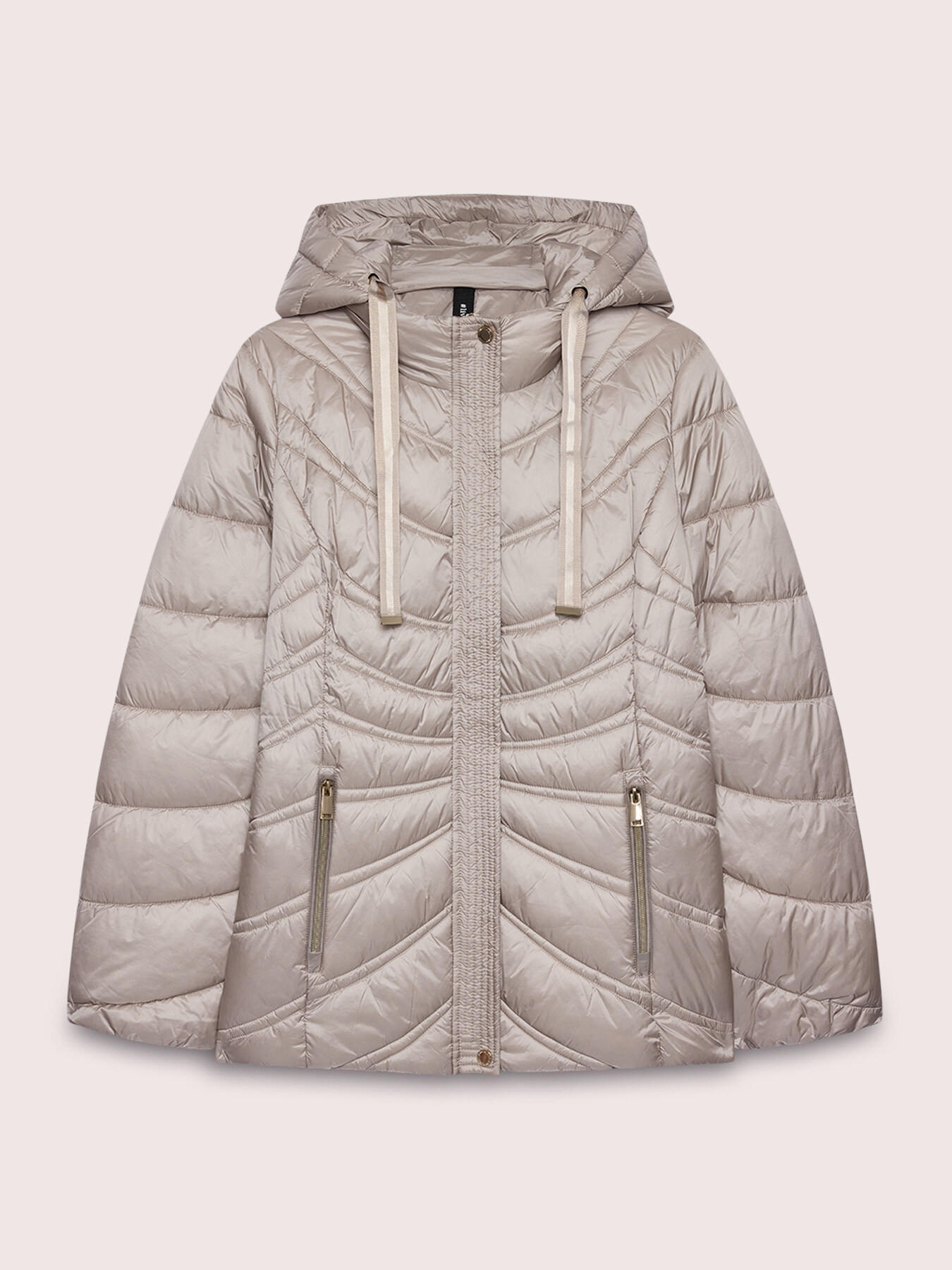 Short wave-quilted puffer jacket image number 4
