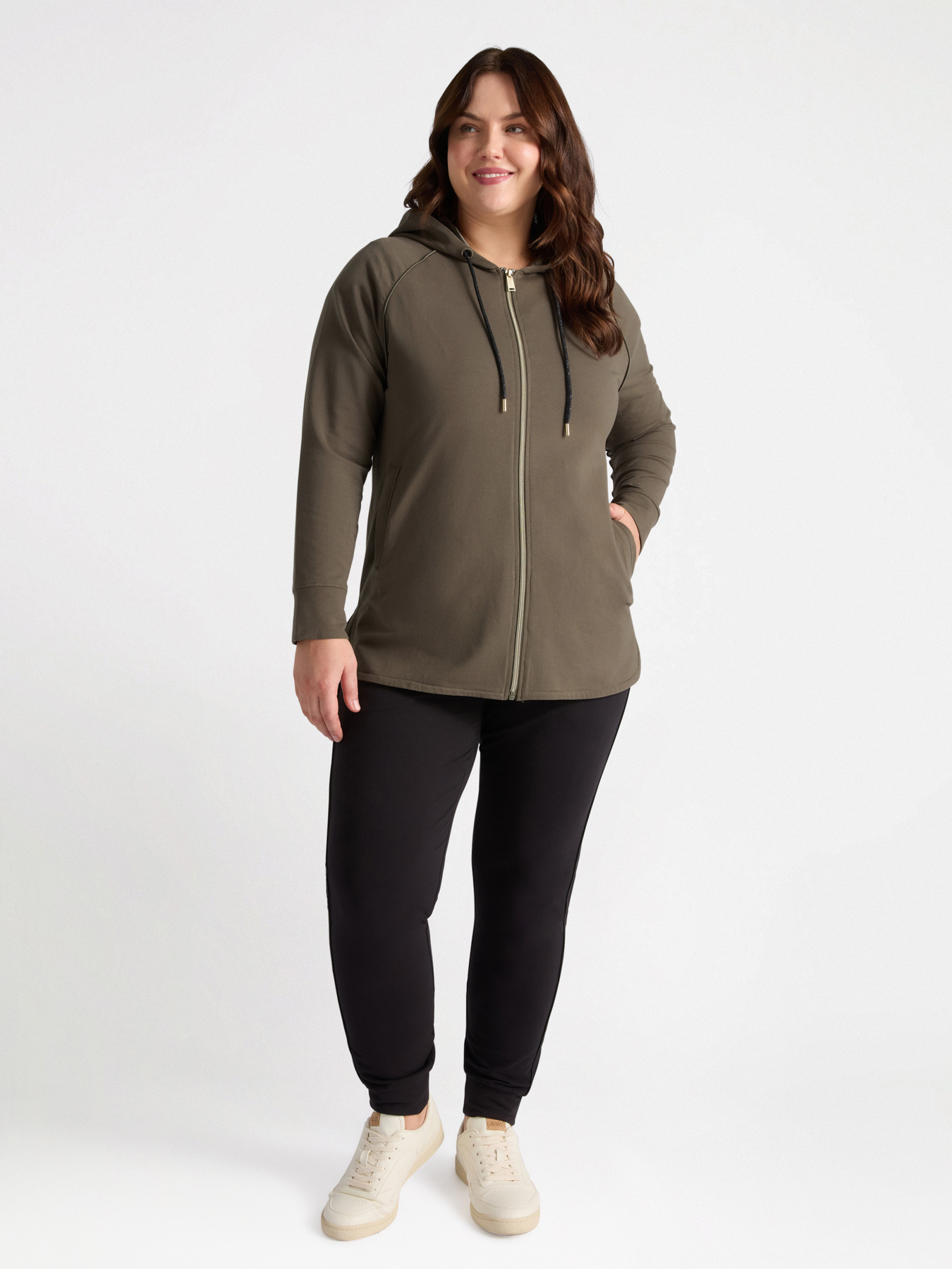 Hooded cotton sweatshirt image number 4