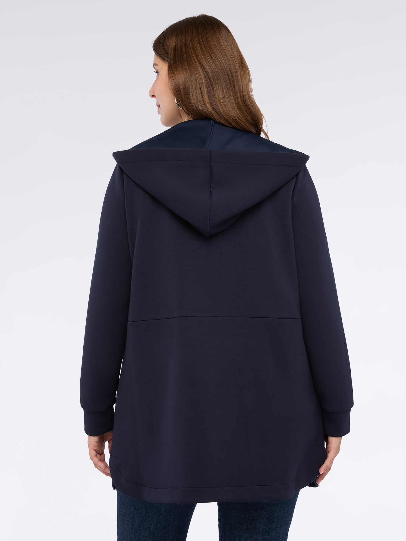 Hooded zip-up sweatshirt image number 1