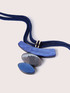 Multi-strand necklace with resin pendant image number 2